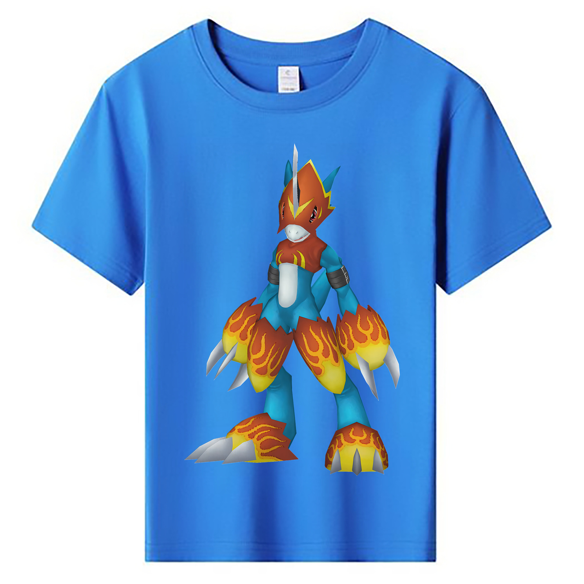 （画像用） Digimon デジタルモンスター/デジモン 綿100％キッズTシャツ（フロントプリント）